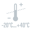 Рабочая температура - from -20 till +40 - from -20 till +40