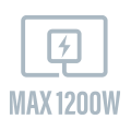 Max. switching power - 1200 - W